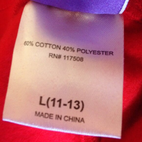 Disney Stitch Jogger Lounge Pants Large (11-13) Red - Picture 4 of 5